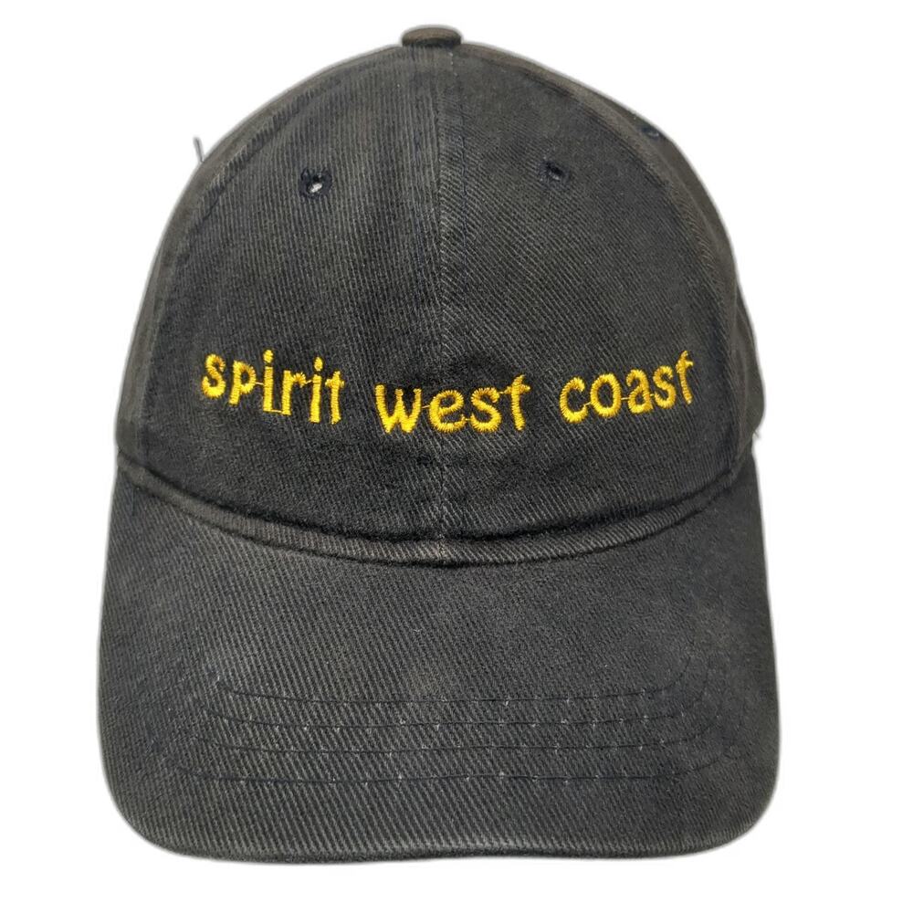 Headmaster Snapback Hat Black OSFM Spirit West Coast Yellow Embroidered Twill